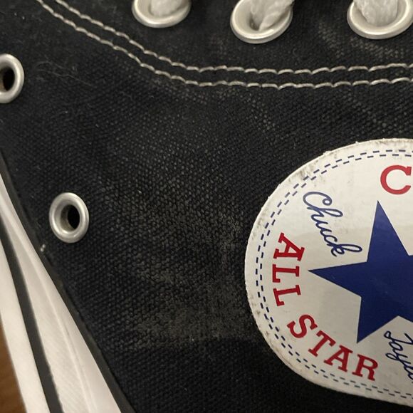 sold Converse Black Canvas High Top Sneaker Shoes Womens Size 6.5 W9160 - Picture 10 of 12